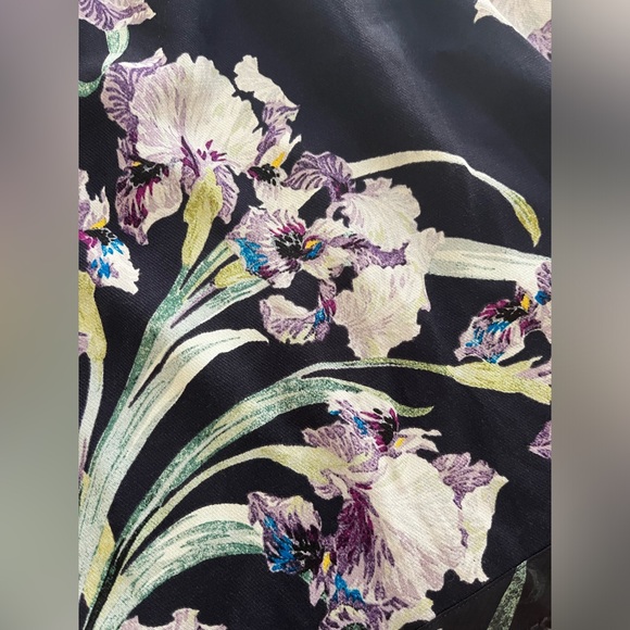 Club Monaco Floral Pencil Skirt Adamaris Iris Floral Print Size 10 Medium - Picture 11 of 13